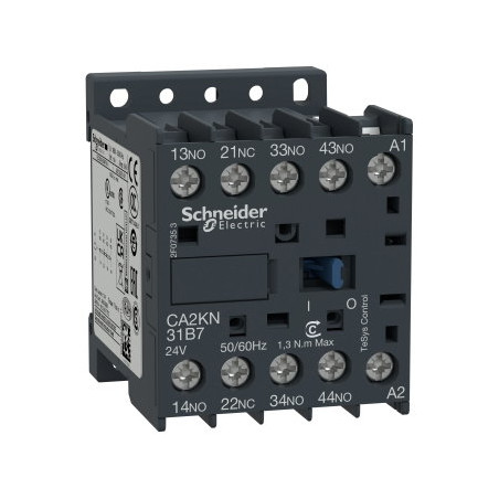 Schneider CA2KN32B7 ,Bobin 24vac,Kontak-3A 1K,Mini Kumanda Kontaktör
