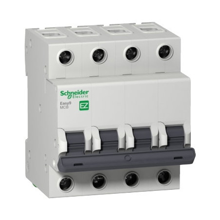 Schneider EZ9F43450 ,Easy9 3kA,4-Faz 4x50a,C-Tip,50 Amper,Otomatik Sigorta