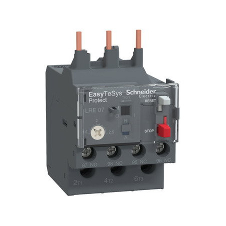 Schneider LRE07 ,Easy LC1E06...LC1E38 Kontaktör için,Ayar 1.5..2.5 Amper,Kontak-1A1K,Motor Termik