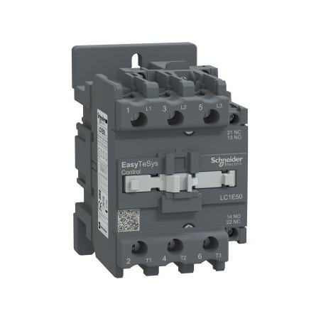 Schneider LC1E50M5 ,Bobin 220vac,Güç 22kw 50 Amper,Kontak-3P 1A1K,Kontaktör