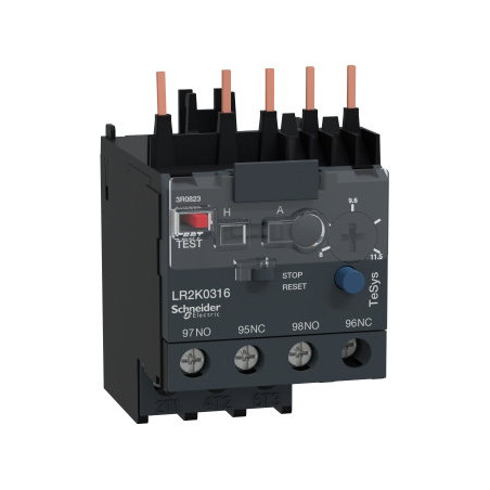 Schneider LR2K0316 ,LC1K..LC7K LP1K..LP4K Kontaktör için,Ayar 8..11 Amper,Kontak-1A1K,Motor Termik