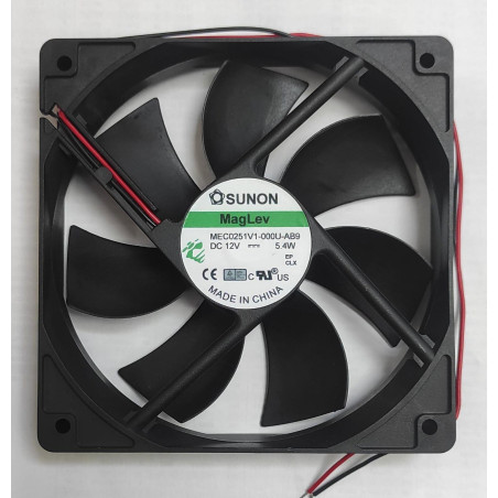 Sunon MEC0251V1-000U-A99 ,Ebat 120x25mm,Besleme 12vdc 0.45A 5.4W,Hava 108-Cfm,2-Kablo Fan