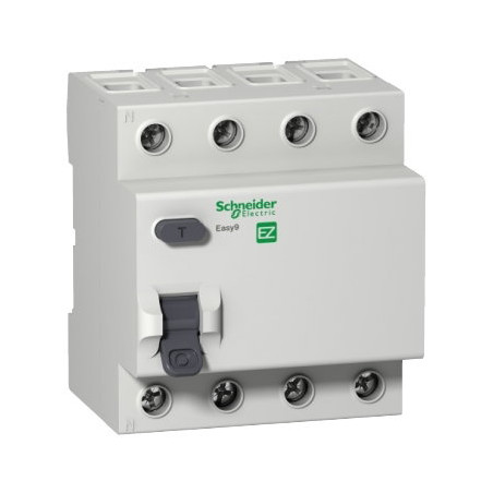Schneider EZ9R63440 ,Easy9-AC,4-Kutup 4x40 Amper,380vac 300mA 3kA,Yangın Kaçak Akım Röle