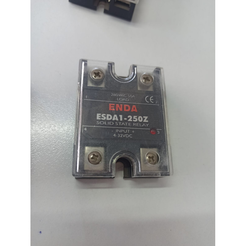 Enda ESDA1-250Z ,Güç 1x220vac 50a,Kontrol 3v..30vdc,1-Faz,Dc-Ac,Solid State Röle