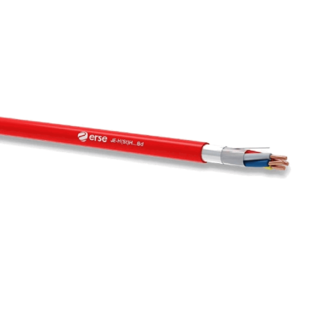 Erse JE-H St H...Bd Cca-s1a,d1,a1 2x2x0,8 0,8 mm ,Kesit 0.80mm ,4-Damar Tek Telli,Yangın Alarm Kablo