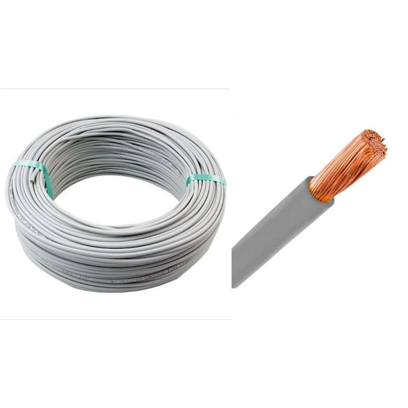 Seval H50V-K 0.75-GR ,Kesit 0.75mm ,1-Damar Çok Telli,Gri 1mt NYAF Kablo