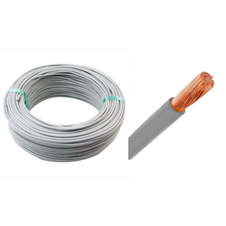 Seval H50V-K 0.75-GR ,Kesit 0.75mm ,1-Damar Çok Telli,Gri 1mt NYAF Kablo