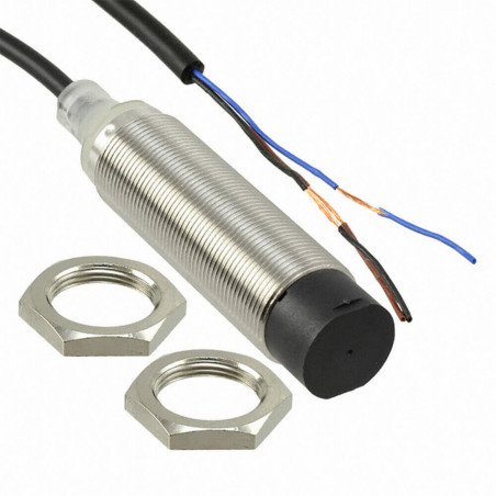 Omron E2B-M18LN16-WP-B2 ,Ebat M18x70mm,Ölçüm 16mm,Çıkış PNP-NC,Besleme 10v..30vdc,3-Kablo,Endüktif Metal Sensör