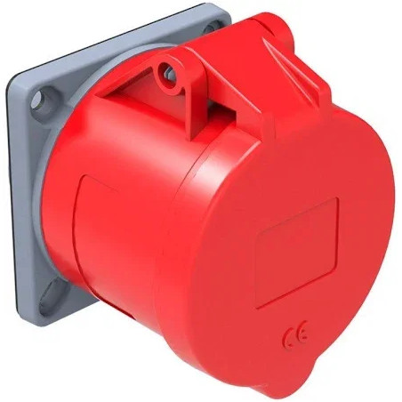 Bemis BC1-3504-2413 ,4-Kutup 3P PE,4x32 Amper,Düz Makina Montaj Priz