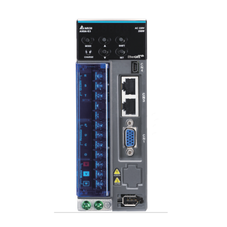 Delta ASD-E3-0721-E ,ASDA-E3,Güç 0.75kw 220vac,1 Faz Monofaz,Ethercat,Servo Sürücü