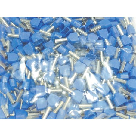 Tork TYÇF-0.75 ,Kesit 2x0.75mm ,Renk Mavi,500-adet,Kablo Yüksük