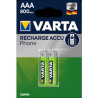 Varta 1.2V 800mA ,AAA 1.2v 800mAH,2-Adet Şarjlı Pil
