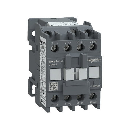 Schneider LC1E0901M5 ,Bobin 220vac,Güç 4kw 9 Amper,Kontak-3P 1K,Kontaktör