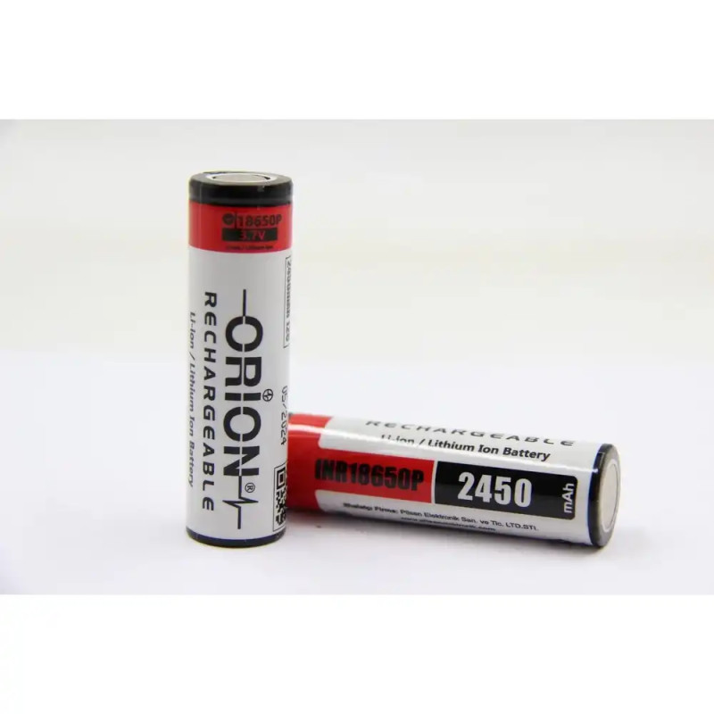 Orion 18650-35E ,3.7v 2450mAh Li-on Şarjlı Pil