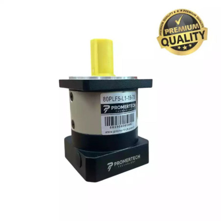 Promertech 80PLF5-L1-19-70 ,Ebat 100x80mm,Mil 19mm,Flanş 80mm,Oran 1 5, Planet Redüktör