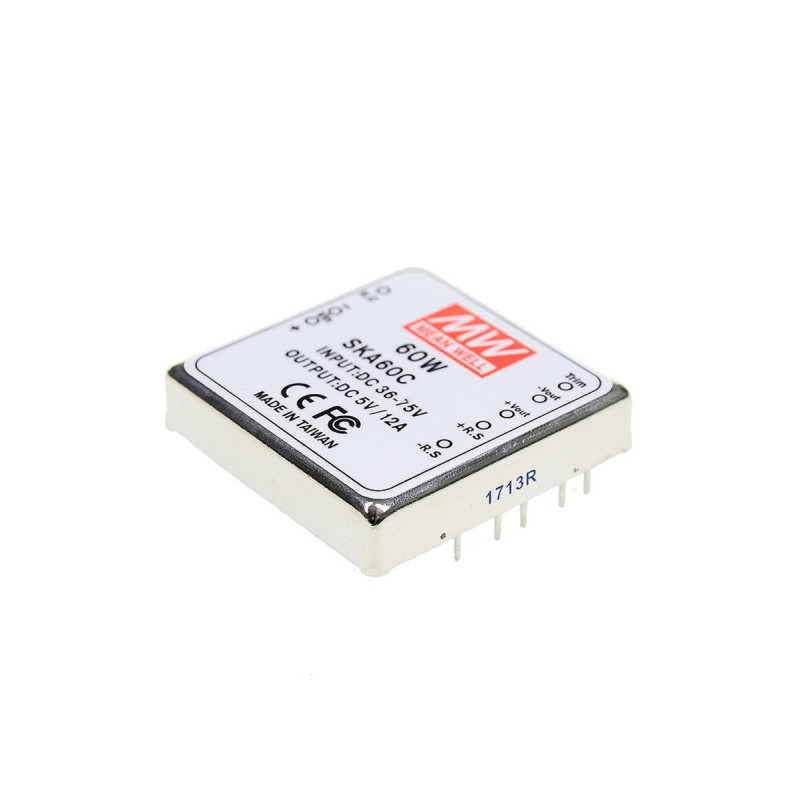 Meanwell SKA60C-05 ,Besleme 36..75vdc,Çıkış 5vdc 12 Amper,Dc-Dc Konverter
