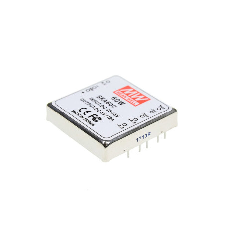 Meanwell SKA60C-05 ,Besleme 36..75vdc,Çıkış 5vdc 12 Amper,Dc-Dc Konverter