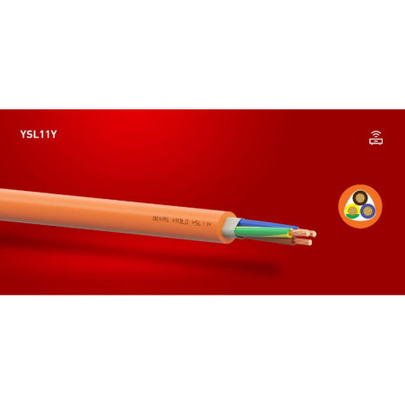 Mekas YSL11Y-PVCPUR-3x2.5 ,Kesit 3mm ,2.5-Damar Çok Telli,Standart,Hareketli Pvc-Pur Kablo
