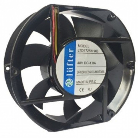 Lüfter LTD17251H4B ,Ebat 172x150x51mm,Besleme 48vdc 1.5A 57W,Hava 311-Cfm,3-Kablo Fan