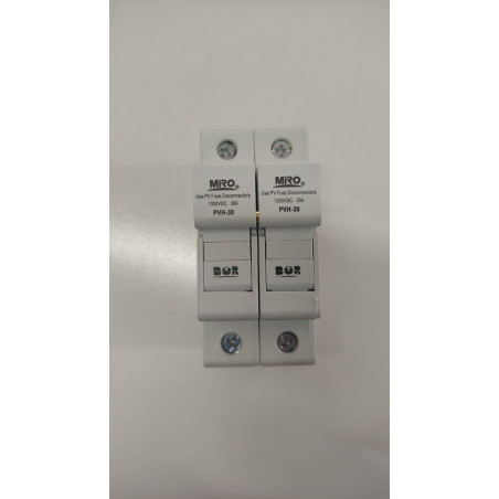 Miro PVH-30-2P ,2-Faz 2-Kutup,10x38mm,1000vdc 30 Amper,gPV Ges,Ray Tip,Kartuş Sigorta Yuva