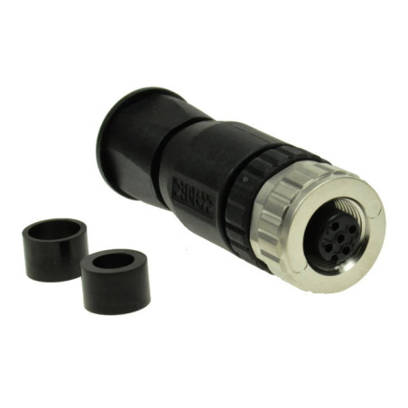 Conec SAL-12-RKC5-S ,Düz Seyyar,M12 5pin Dişi,Konnektör