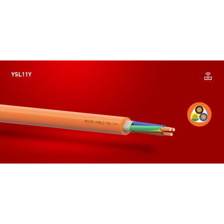 Mekas YSL11Y-PVCPUR-2x1.5 ,Kesit 2mm ,1.5-Damar Çok Telli,1mt,Standart,Pvc-Pur Kablo