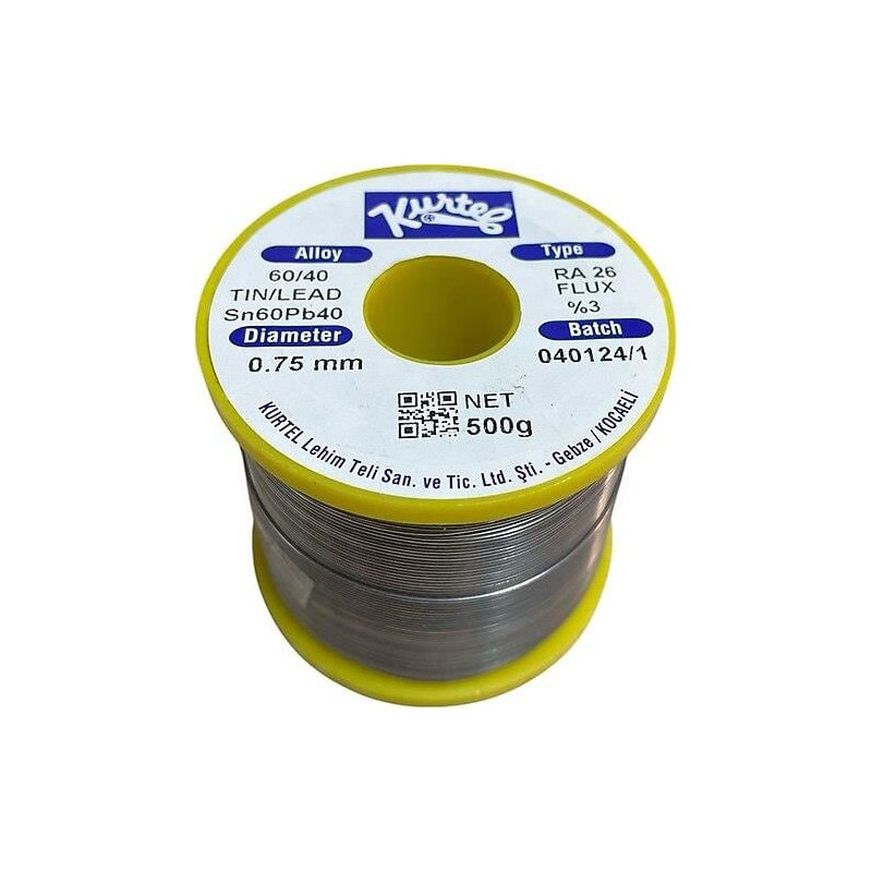 Kurtel 0.75 500 ,0.75mm 500gr,sn60 pb40,Lehim Teli