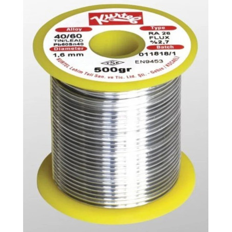 Kurtel 1.6mm 500 ,1.6mm 500gr,sn60 pb40,Lehim Teli