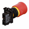 Eaton M22-PV K01 216515 ,Montaj 22mm,Kontak-1K,Çevirmeli Acil Kalıcı,M22 Buton