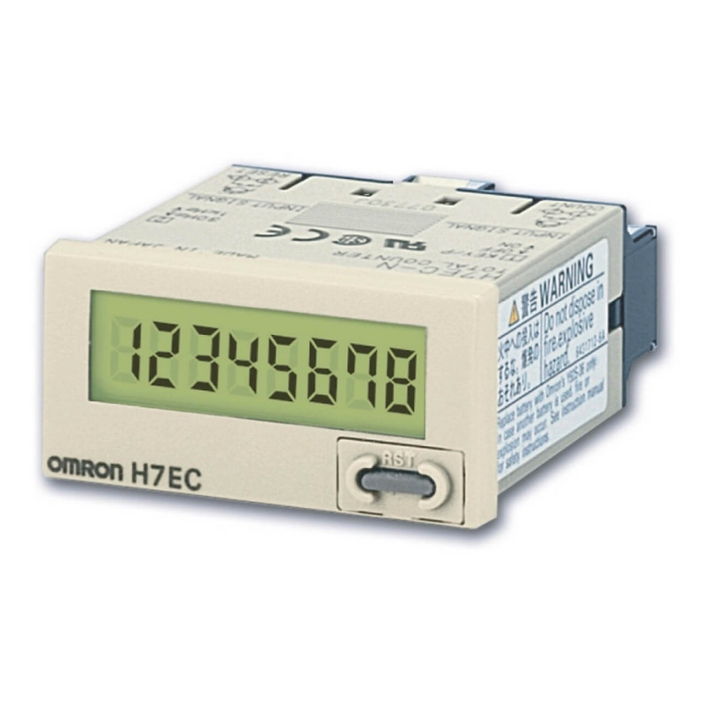 Omron H7EC-N ,Ebat 48x24mm,Giriş Kontak,8-Hane,Pilli Sayıcı
