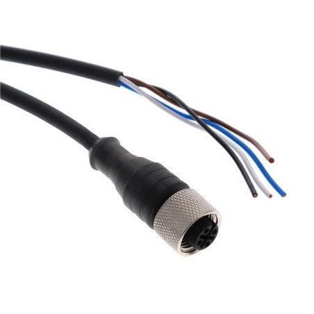 Telemecanique XZCP1141L10 ,Soket Düz M12 4pin,4-Kablo Pur-10mt,Sensör Kablo