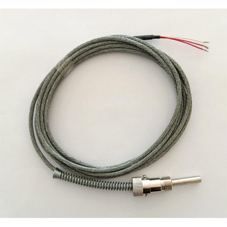 Isıso ETB12P08-5 ,Çap 8mm,Boy 5cm,Kablo 5mt,PT100,Bayonet Isı Sensör