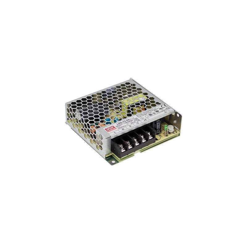 Meanwell LRS-75-24 ,Besleme 110v..220vac,Çıkış 24vdc 3.2 Amper,Güç 77w,Smps,Güç Kaynağı