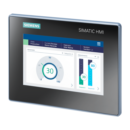 Siemens MTP700 ,Ekran 7.0 ,Besleme 24vdc,RS232 RS485 ETHERNET,Operator Panel Ekran