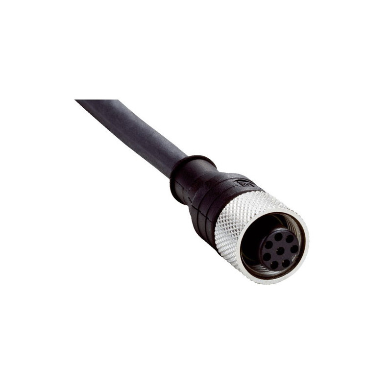 Sick DOL-127SG05ME25KM0 2076541 ,Soket Düz M12 8pin Dişi,7-Kablo,Pur-5mt,Örgülü Blendajlı,Sensör Kablo
