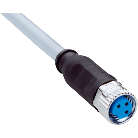 Sick YF8U13-050VA1XLEAX 2095884 ,Soket Düz M8 3pin Dişi,Kablo Pvc-5mt,Sensör Kablo
