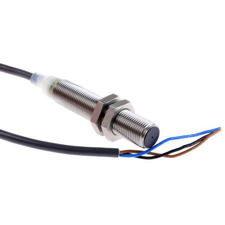 Omron E2B-M12LS04-WP-B2 ,Ebat M12x65mm,Ölçüm 4mm,Çıkış PNP-NC,Besleme 10v..30vdc,Soket M12 4-Pin,Endüktif Metal Sensör