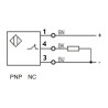 Omron E2B-M12LS04-WP-B2 ,Ebat M12x65mm,Ölçüm 4mm,Çıkış PNP-NC,Besleme 10v..30vdc,Soket M12 4-Pin,Endüktif Metal Sensör
