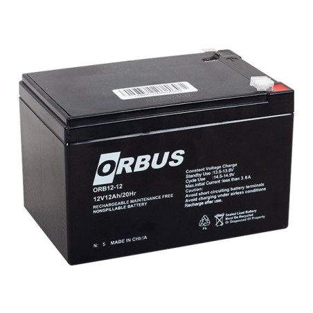 Orbus ORB12-12 ,12v 12ah 151x98x95 mm Kuru Akü