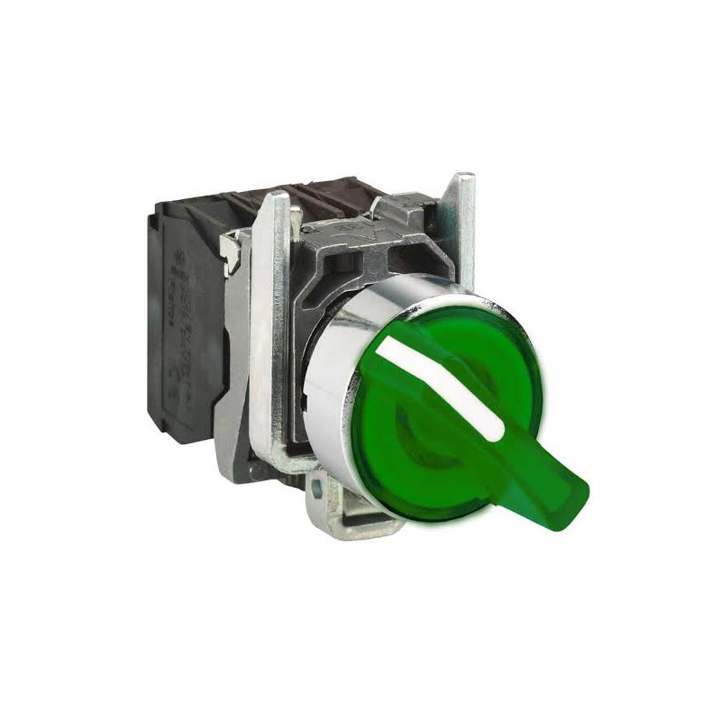 Cat AK3363 ,Montaj 22mm,3-Konum Kontak-2A,Yeşil-220v Kalıcı,M22 Anahtar