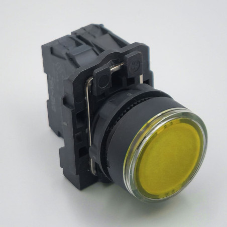 Cat AW3561-220V ,Montaj 22mm,Kontak-1A,Sarı-220v Yaylı,M22 Buton