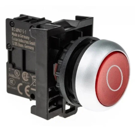 Cat AA4322 ,Montaj 22mm,Kontak-1K,Kırmızı-Stop Yaylı,M22 Buton