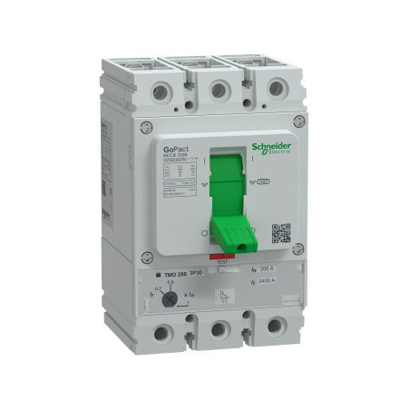Schneider G25B3A200 ,GoPact,3-Faz 3-Kutup,200 Amper 25kA, 70 Ayarlı,Termik Şalter Devre Kesici