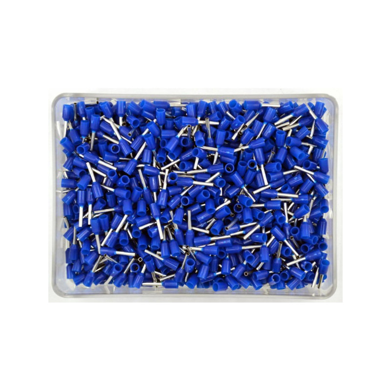 Cat E7508 ,Kesit 0.75mm ,Renk Mavi,1000-adet,Kablo Yüksük