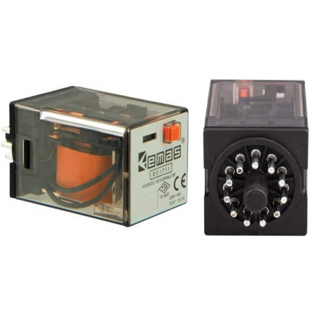 Emas RE1P11AC220 ,Bobin 220vac,Kontak-3A3K,10 Amper,Yuvarlak 11pin,Röle