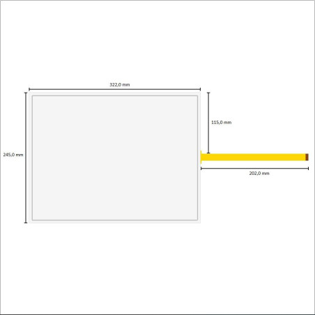 Çin AMT28201 ,Model 15 ,Ebat 322x245mm,Soket Sağ-5pin,Dokunmatik Cam Touch