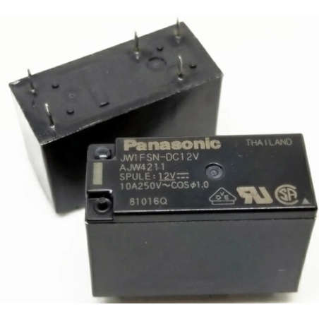 Panasonic JW1FSN-DC48V ,Bobin 48vdc,Kontak 1A1K 10 Amper,İnce-5pin,Röle