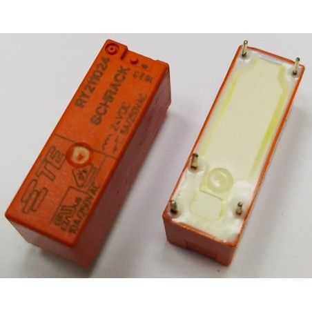 Schrack RY211024 ,Bobin 24vdc,Kontak 1A1K 8 Amper,İnce-5pin,Röle