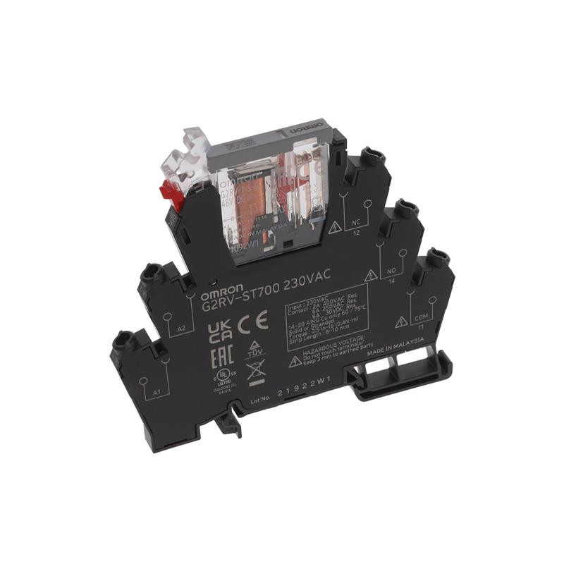 Omron G2RV-ST700-AC230 ,Bobin 220vac,Kontak 1A1K 6 Amper,Led,5-Pin,Vidalı,Slim Röle Takım