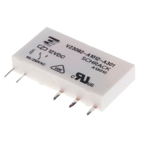 Schrack V23092-A1012-A301 ,Bobin 12vdc,Kontak 1A1K 6 Amper,Slim-5pin,Röle